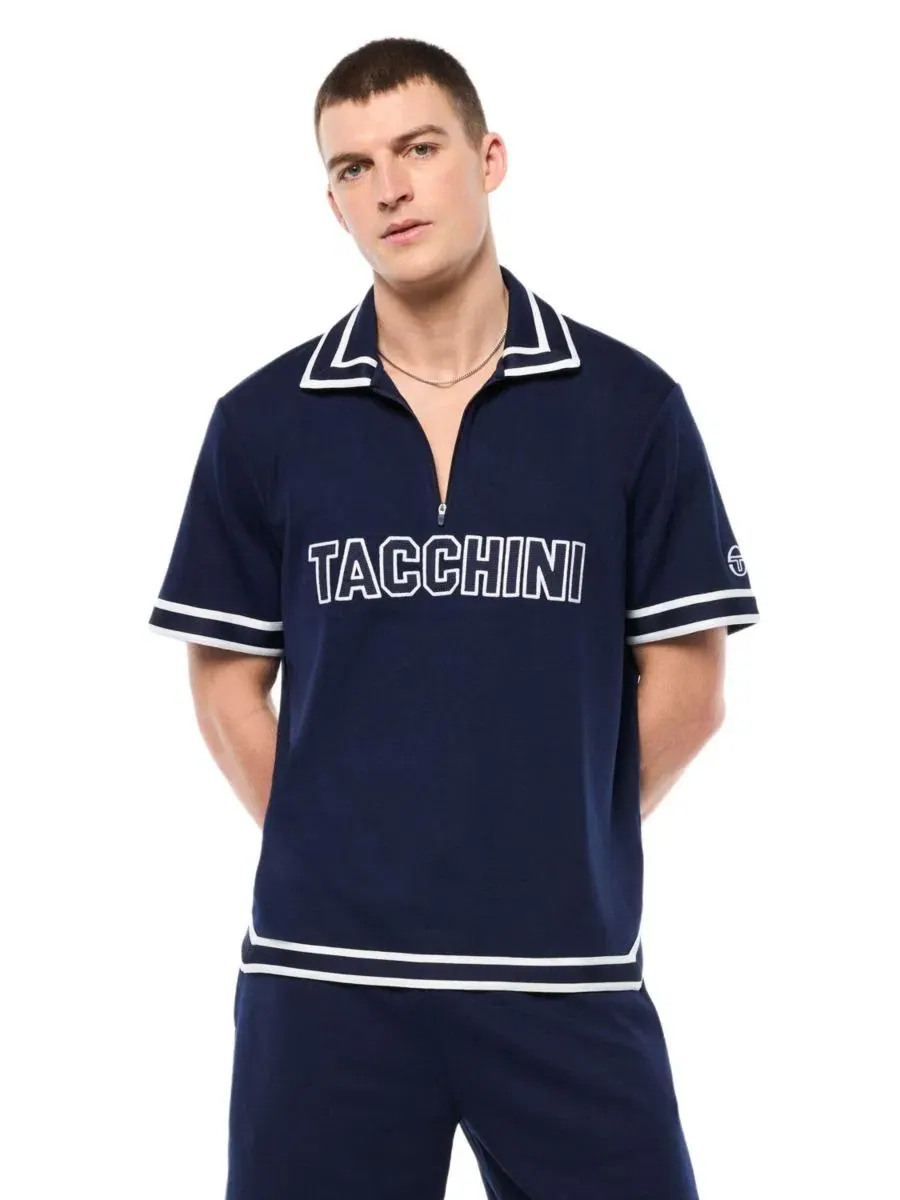 Поло с длинным рукавом из плотного трикотажа Sergio Tacchini