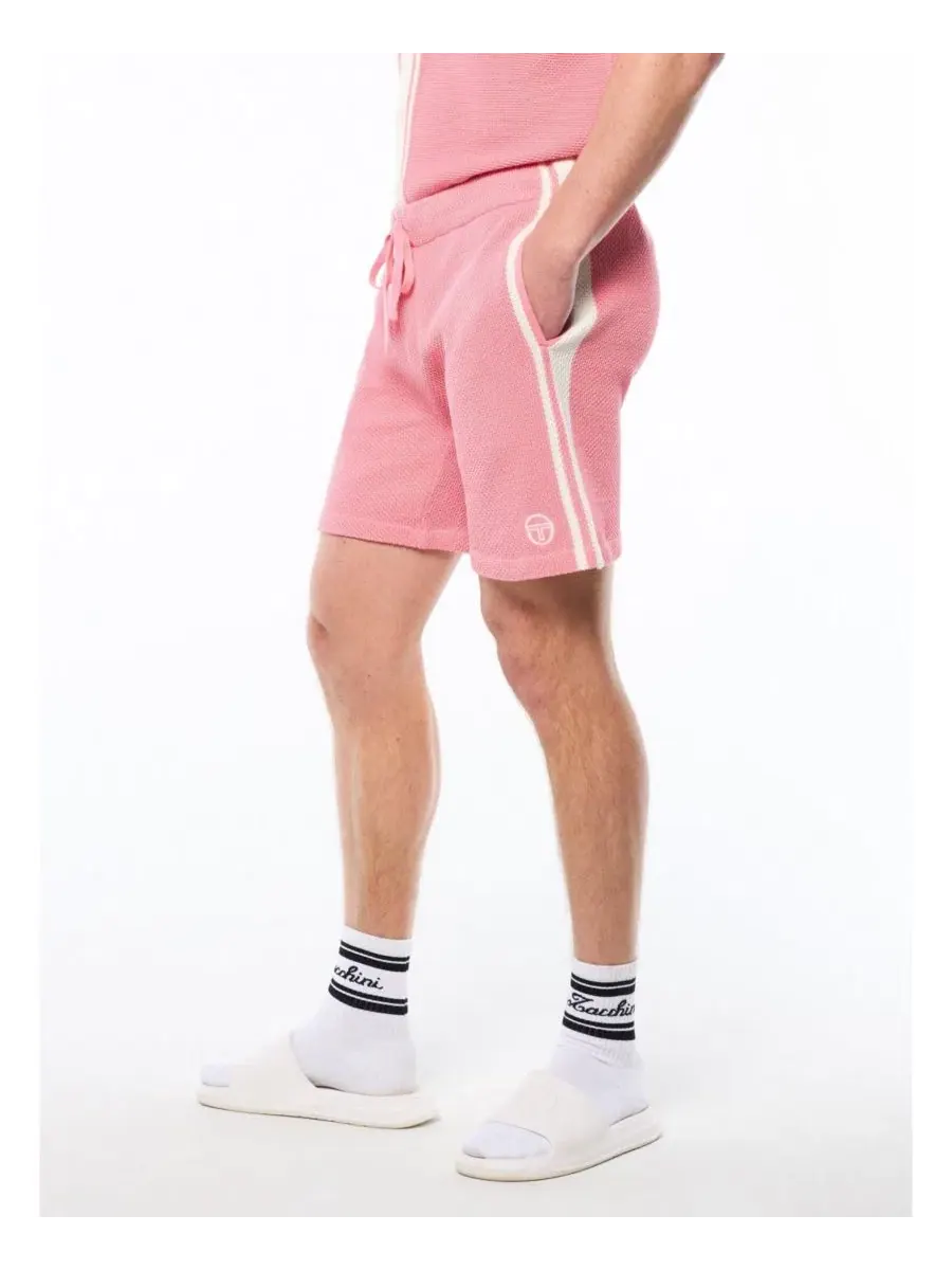 Шорты с контрастными лампасами Fratelli Crochet Cabana Short Sergio Tacchini — изображение 2 из 5, розовый