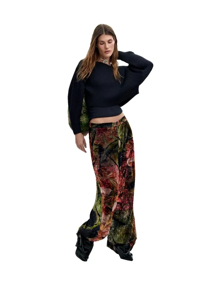 Широкие брюки из вельвета M. C. Lacroix Desigual