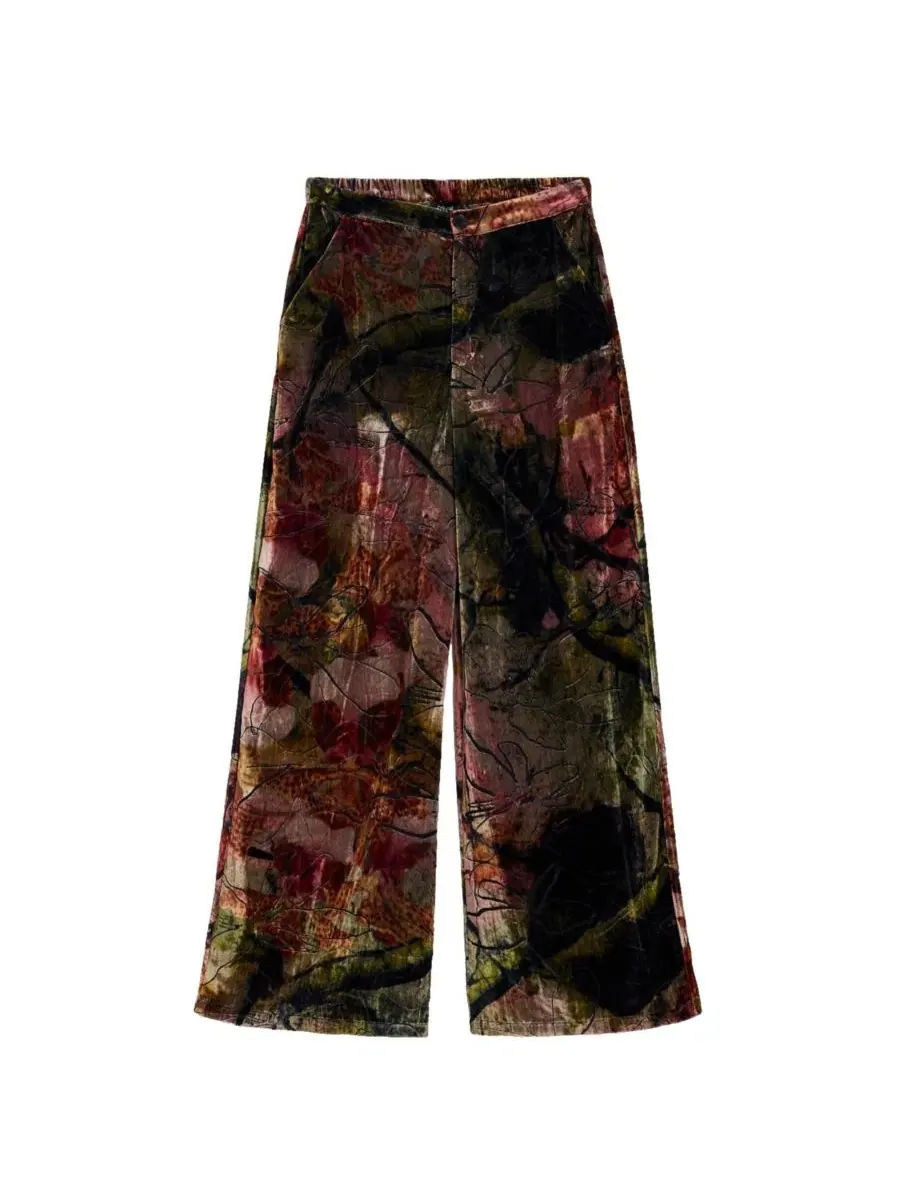 Широкие брюки из вельвета M. C. Lacroix Desigual — изображение 4 из 6, розовый
