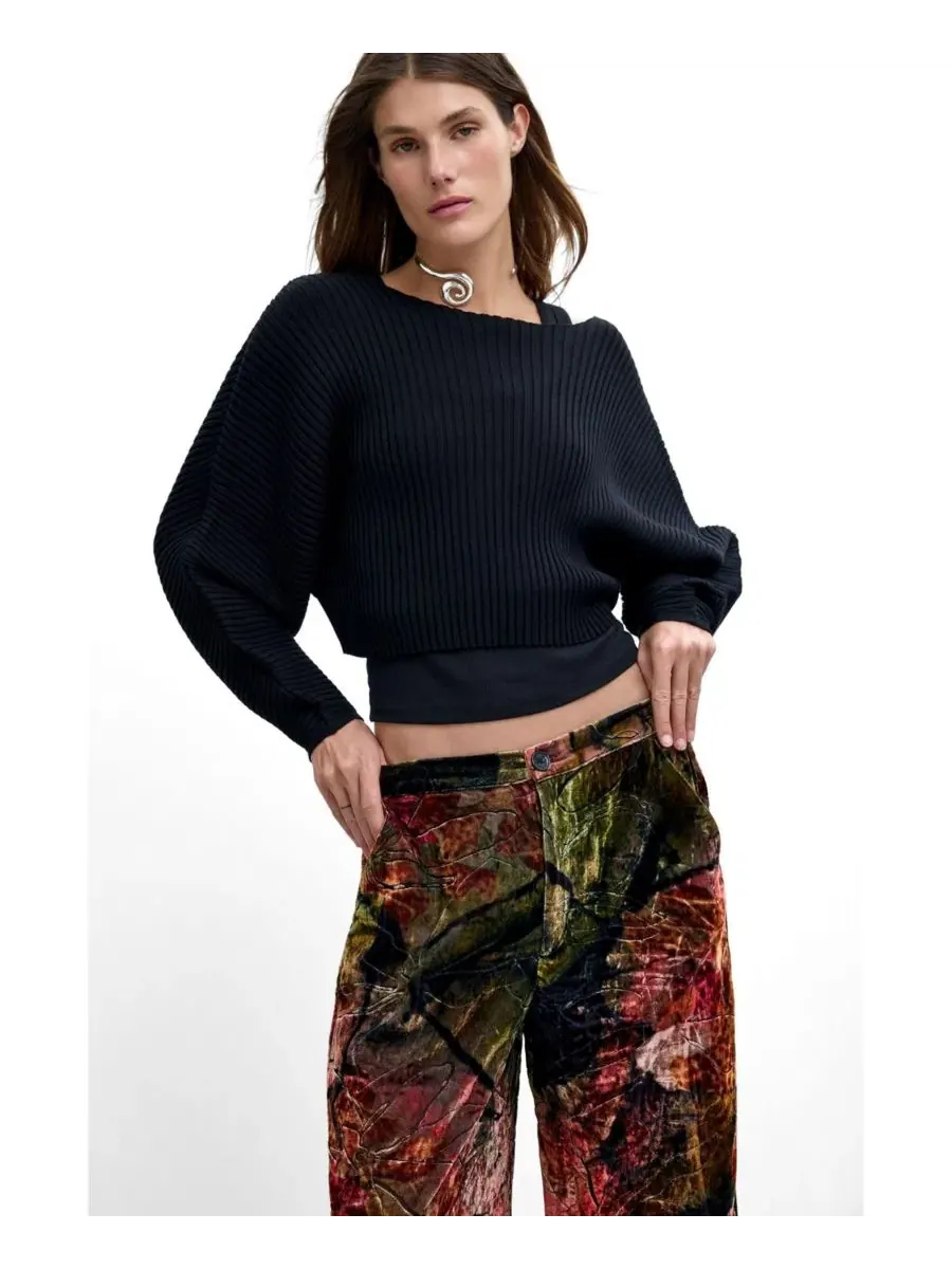 Широкие брюки из вельвета M. C. Lacroix Desigual — изображение 6 из 6, розовый