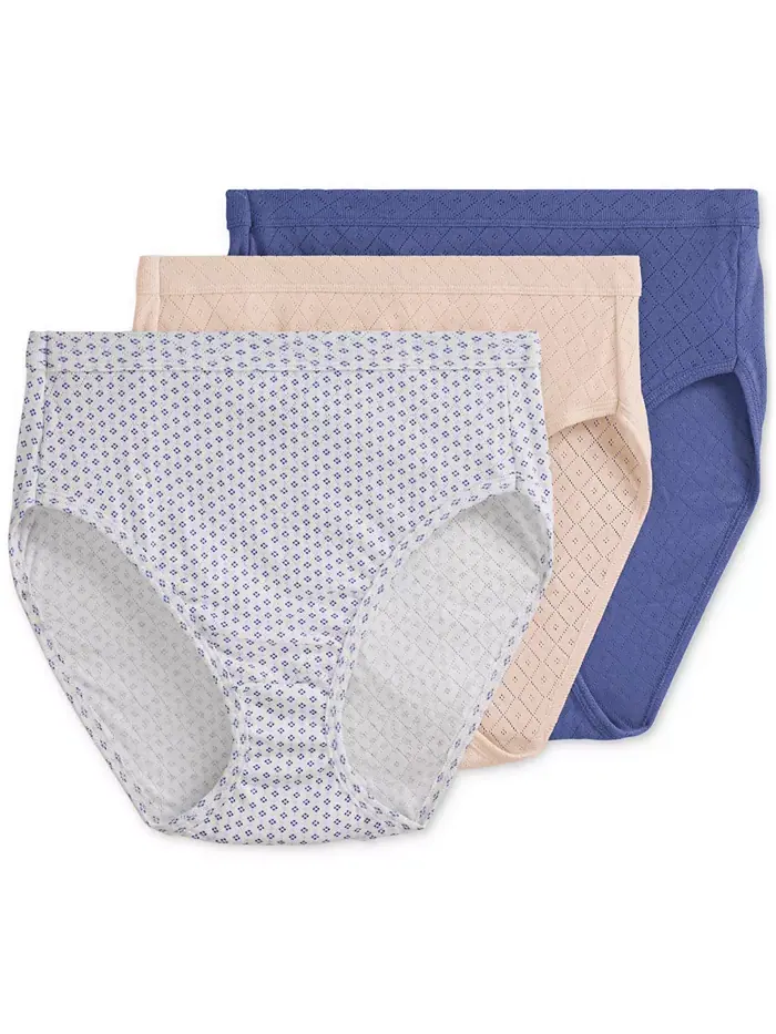Нижнее белье Elance Cotton French Cut, 3 пары, 1541, увеличенные размеры Jockey — изображение 4 из 4