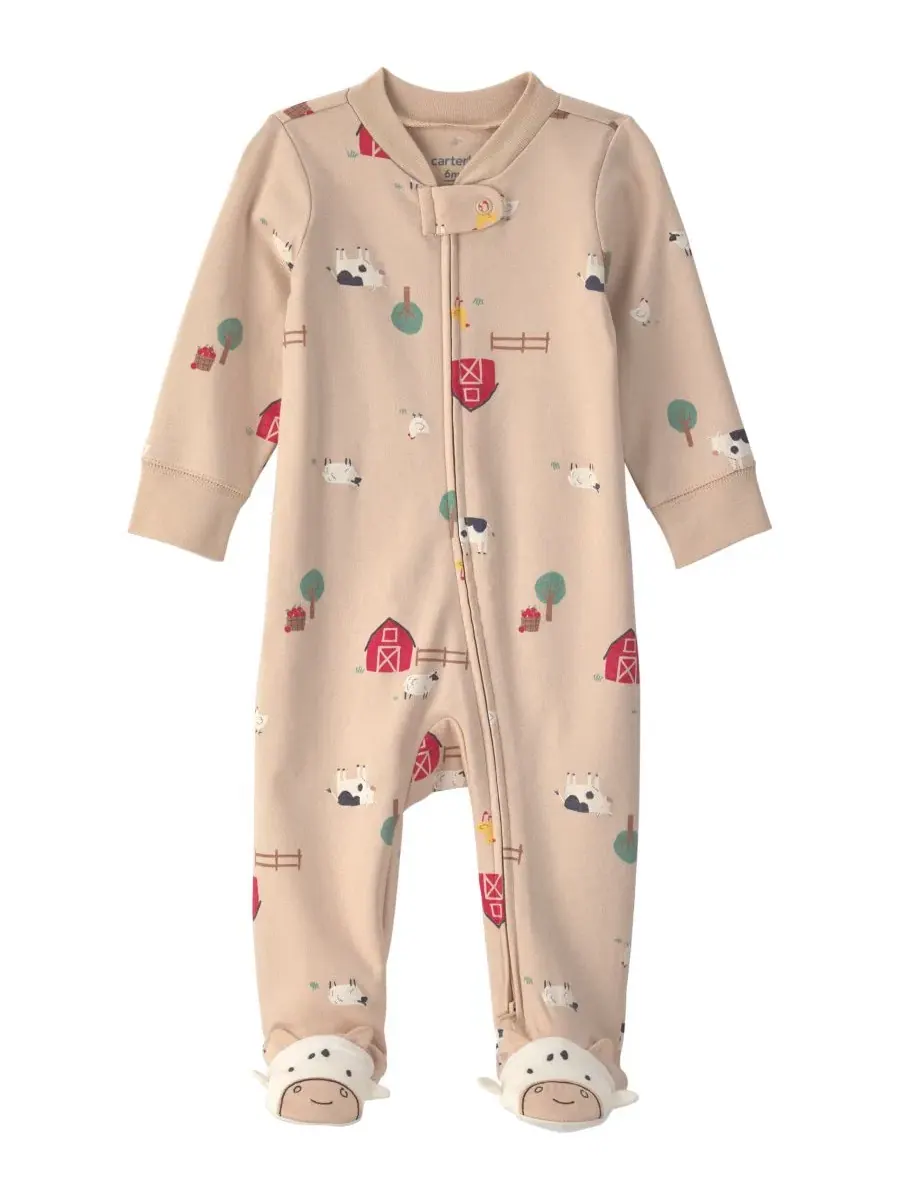 Детский комбинезон-слип Cotton 2-Way Zip Sleep & Play Carter's