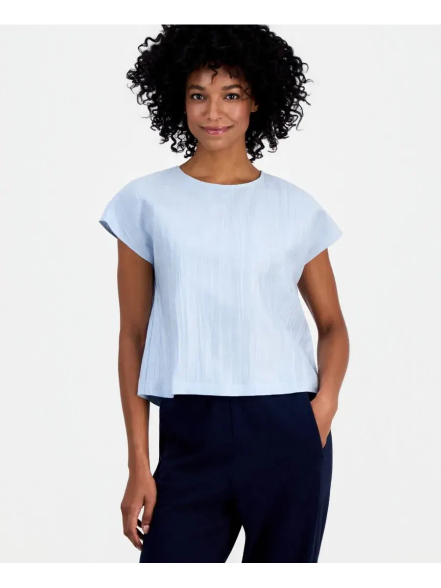 Блуза свободного кроя с коротким рукавом Eileen Fisher