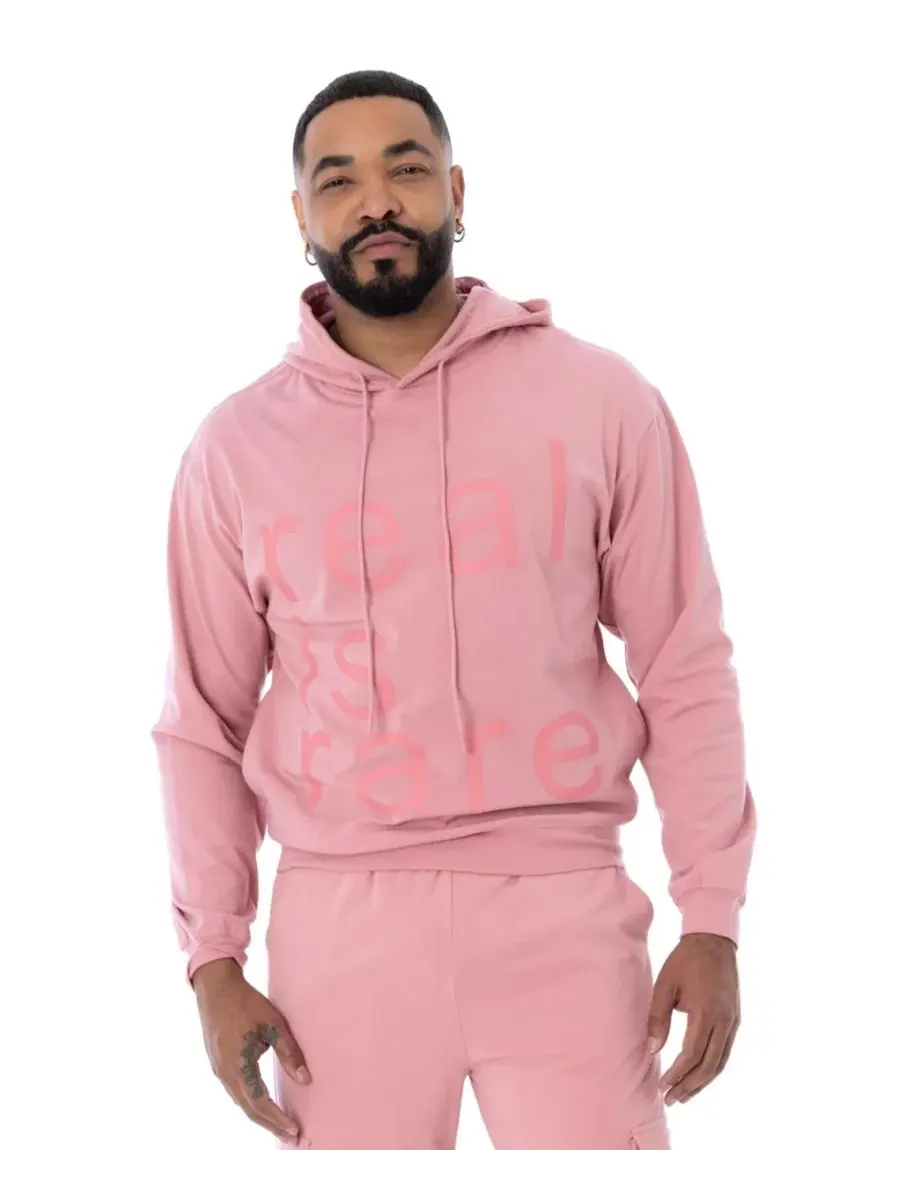 Худи из джерси с принтом Real Is Rare Dai Moda — розовый