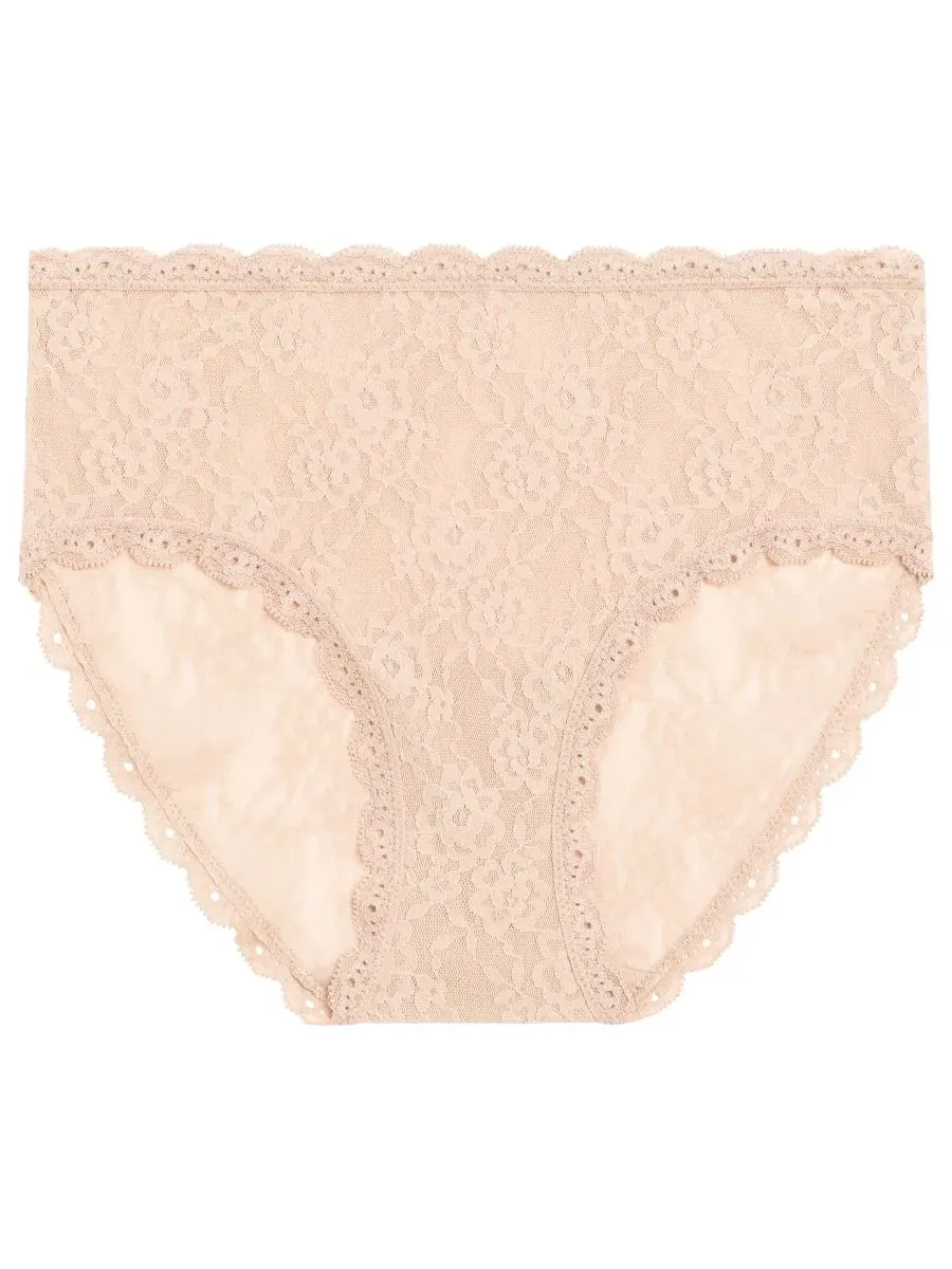 Трусы-хипстеры с цветочным кружевом, модель Full Coverage Floral Lace Hipster b.tempt'd — изображение 4 из 5, бежевый