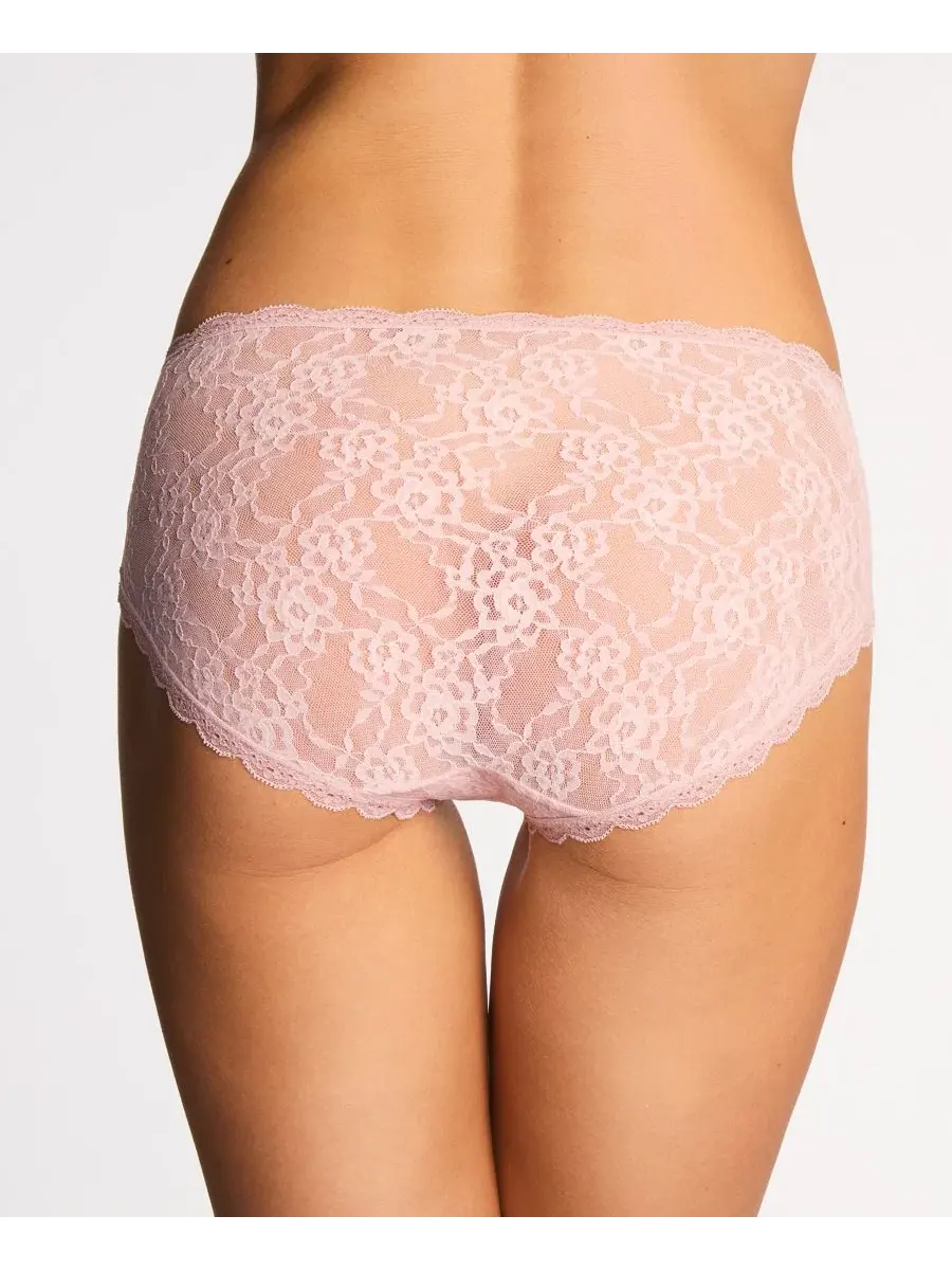Женские трусы-слипы с кружевным цветочным принтом, модель Floral Lace Hipster b.tempt'd — изображение 3 из 5, розовый