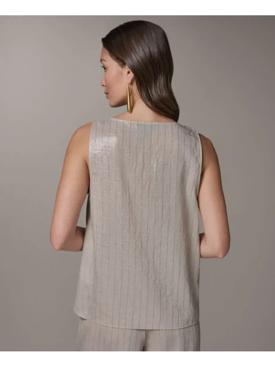 Топ без рукавов с воротником-хомутом Donna Karan New York, Sisal Canyon — изображение 2 из 7, оранжевый