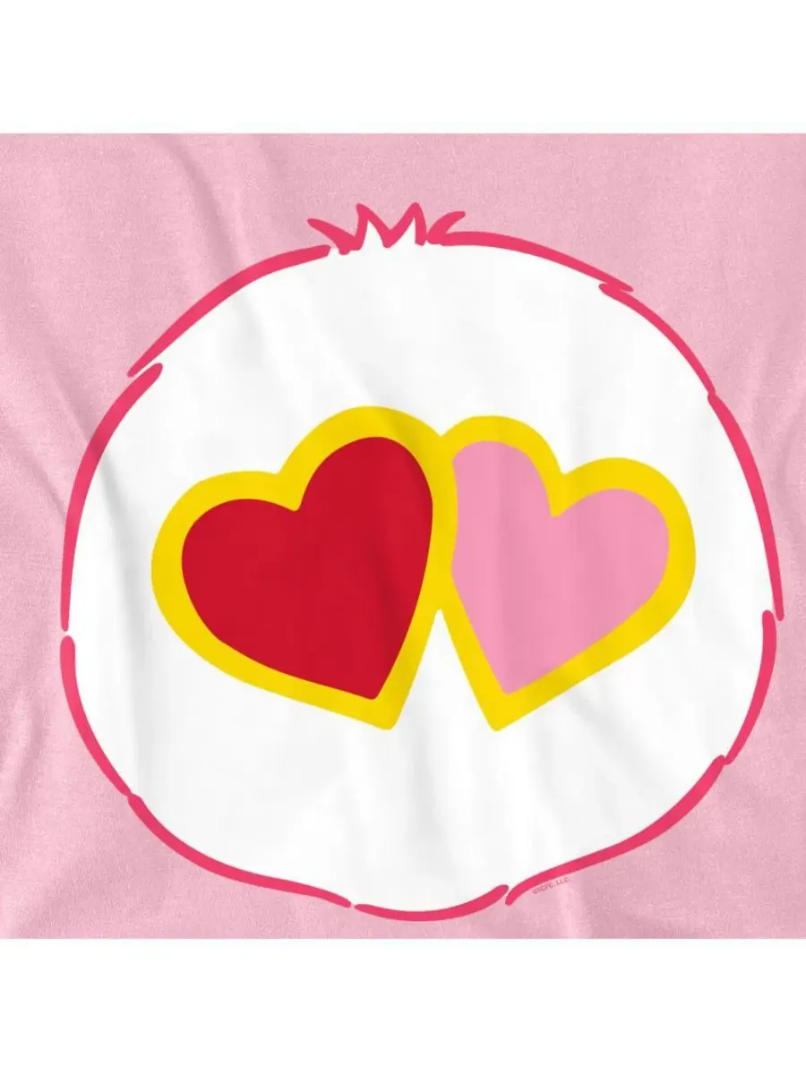Футболка с принтом Love A Lot Care Bears — изображение 3 из 3, розовый