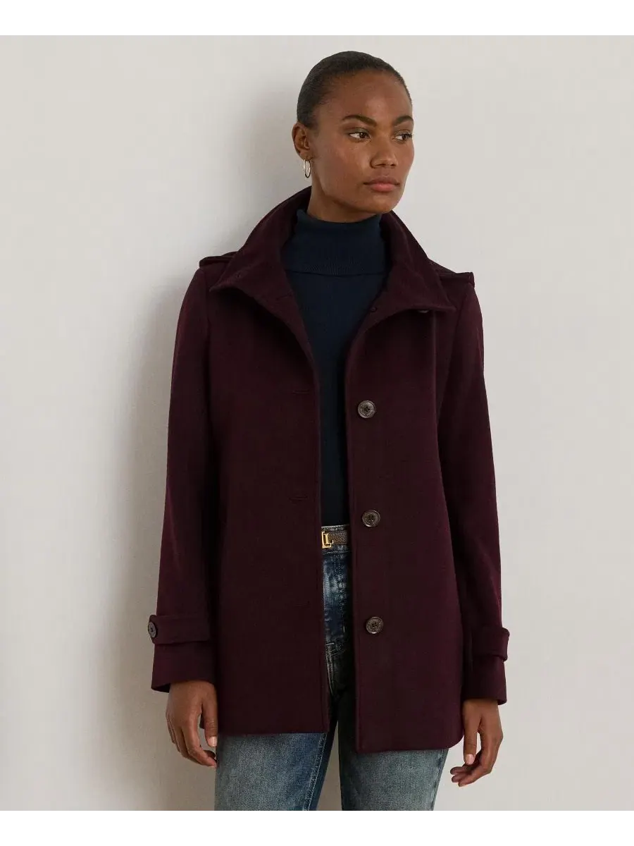 Пальто-трапеция с капюшоном, модель Icon Hooded A-Line Coat Lauren Ralph Lauren