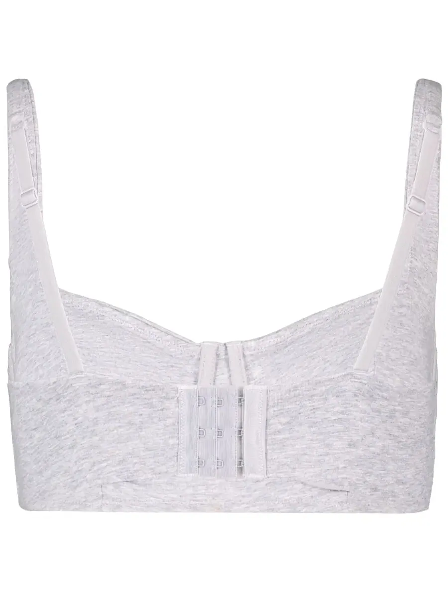 Бюстгальтер-бралетт с мягкой чашкой GAP Gapbody Cotton Bralette GPW00295 — изображение 7 из 7, светлый серый