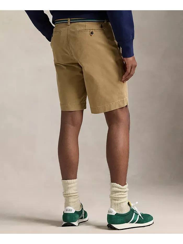 Эластичные шорты-чиносы классического кроя длиной 9 дюймов Polo Ralph Lauren — изображение 3 из 3, бежевый/бежевый