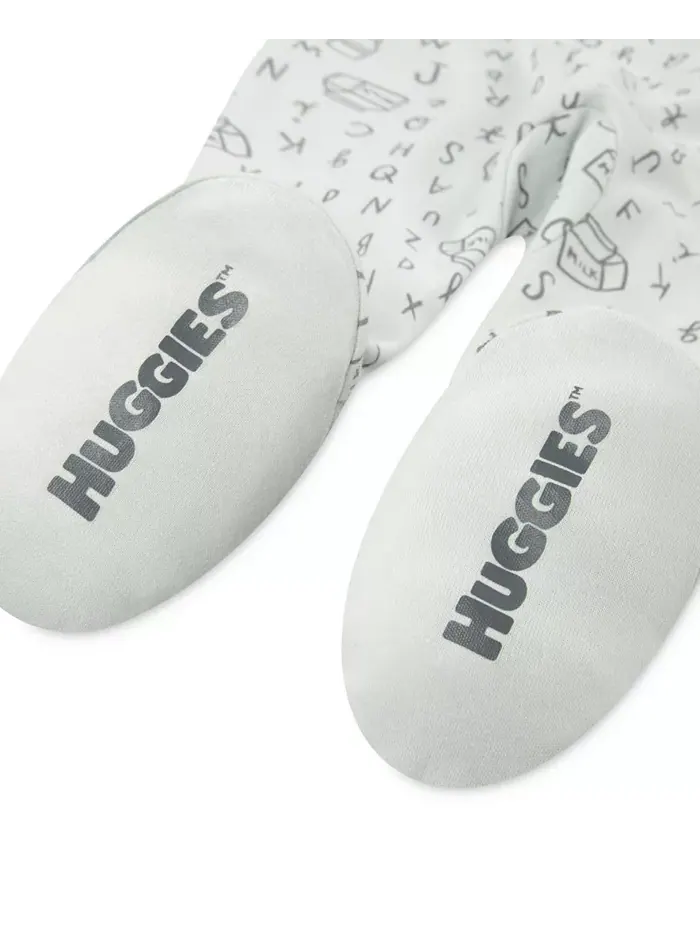 Детский комбинезон с молнией спереди и закрытыми ножками Huggies — изображение 3 из 4, синий