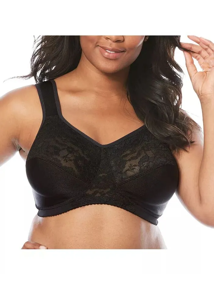 Женский бюстгальтер без косточек Plus Size Easy Enhancer Comfort Choice — изображение 1 из 3, черный