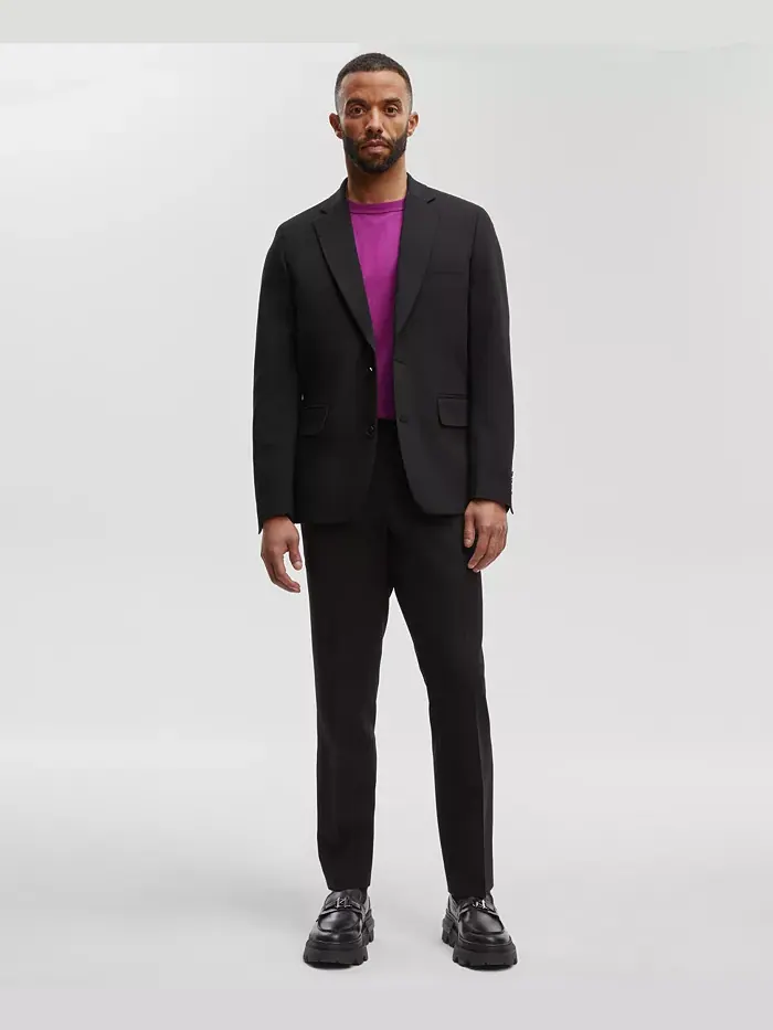 Мужские классические брюки Slim-Fit Mode of One — изображение 4 из 7, глубокий черный
