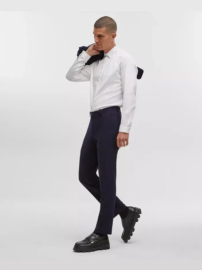 Мужские классические брюки Slim-Fit Mode of One — изображение 3 из 5, голубой