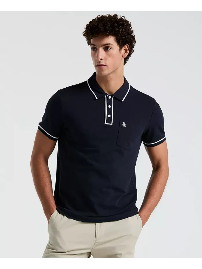 Мужская поло Earl Pique Original Penguin — синий