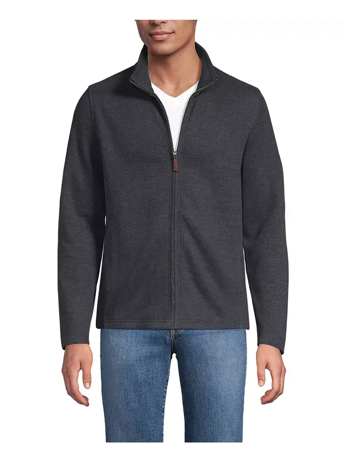 Мужской кардиган Bedford Rib на молнии Lands' End