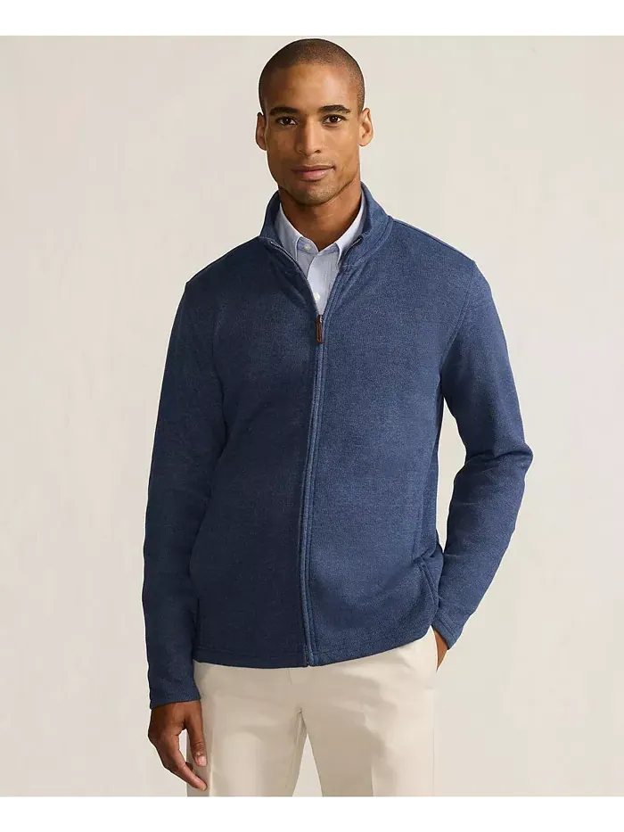 Мужской кардиган Bedford Rib на молнии Lands' End