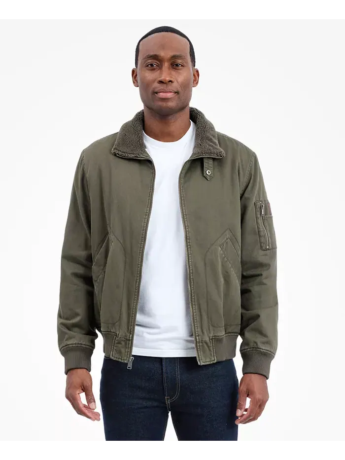 Мужская куртка-бомбер с воротником из шерпы Lucky Brand