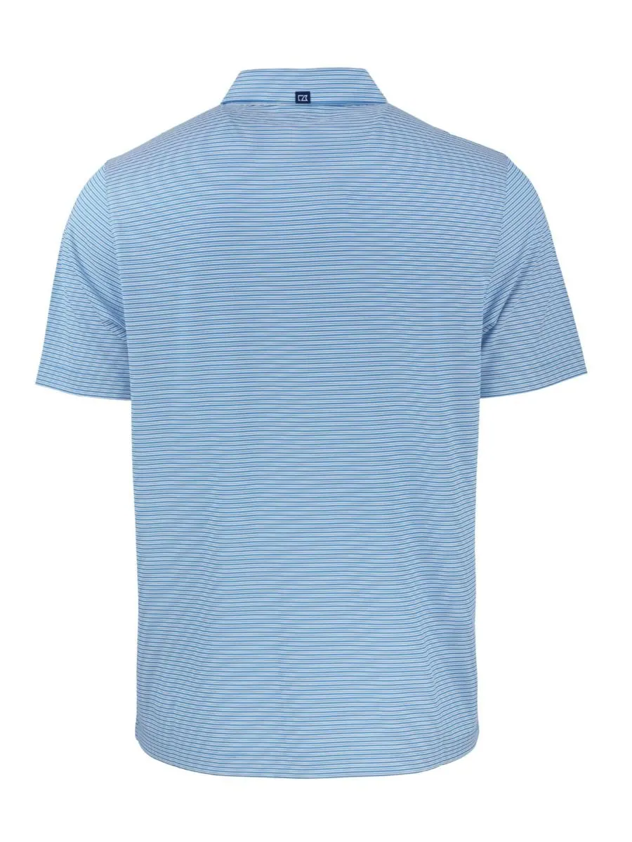 Мужская поло-рубашка Forge Eco Double Stripe Stretch Recycled Shirt Cutter & Buck — изображение 3 из 3, белый