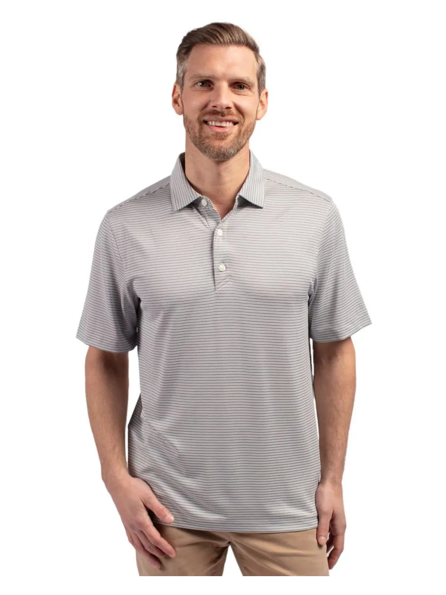 Мужская поло-рубашка Forge Eco Double Stripe Stretch Recycled Shirt Cutter & Buck