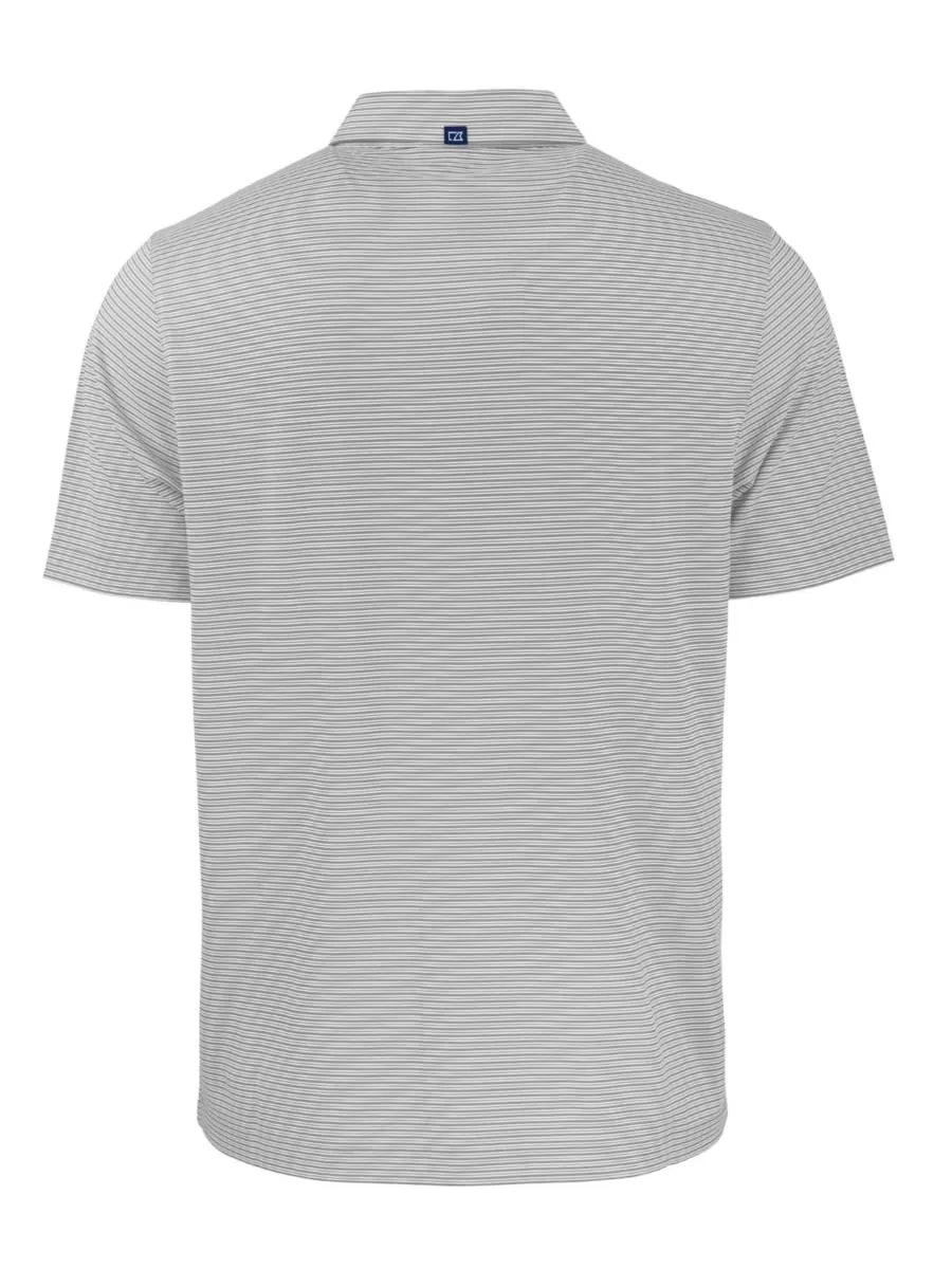 Мужская поло-рубашка Forge Eco Double Stripe Stretch Recycled Shirt Cutter & Buck — изображение 3 из 3, белый