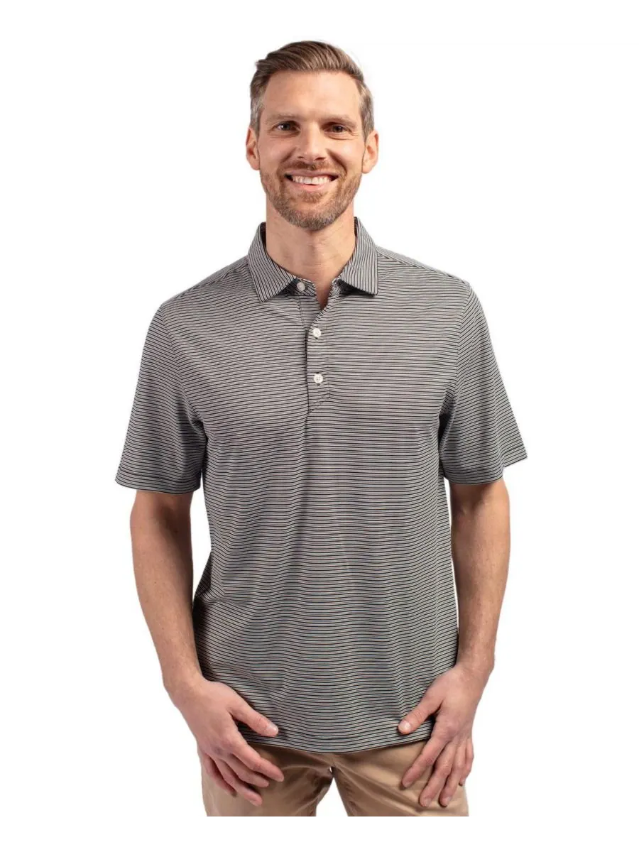 Мужская поло-рубашка Forge Eco Double Stripe Stretch Recycled Shirt Cutter & Buck