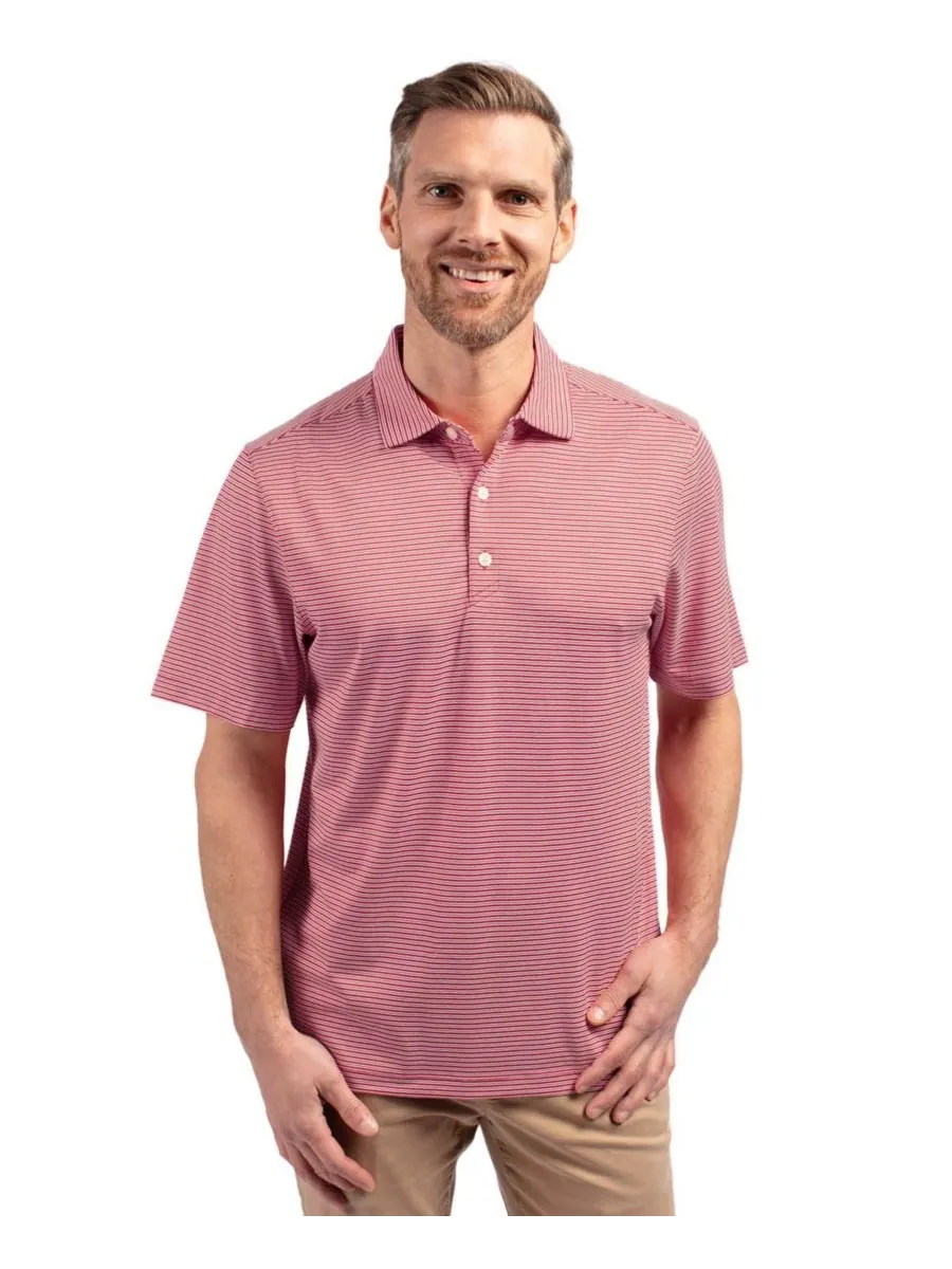 Мужская поло-рубашка Forge Eco Double Stripe Stretch Recycled Shirt Cutter & Buck