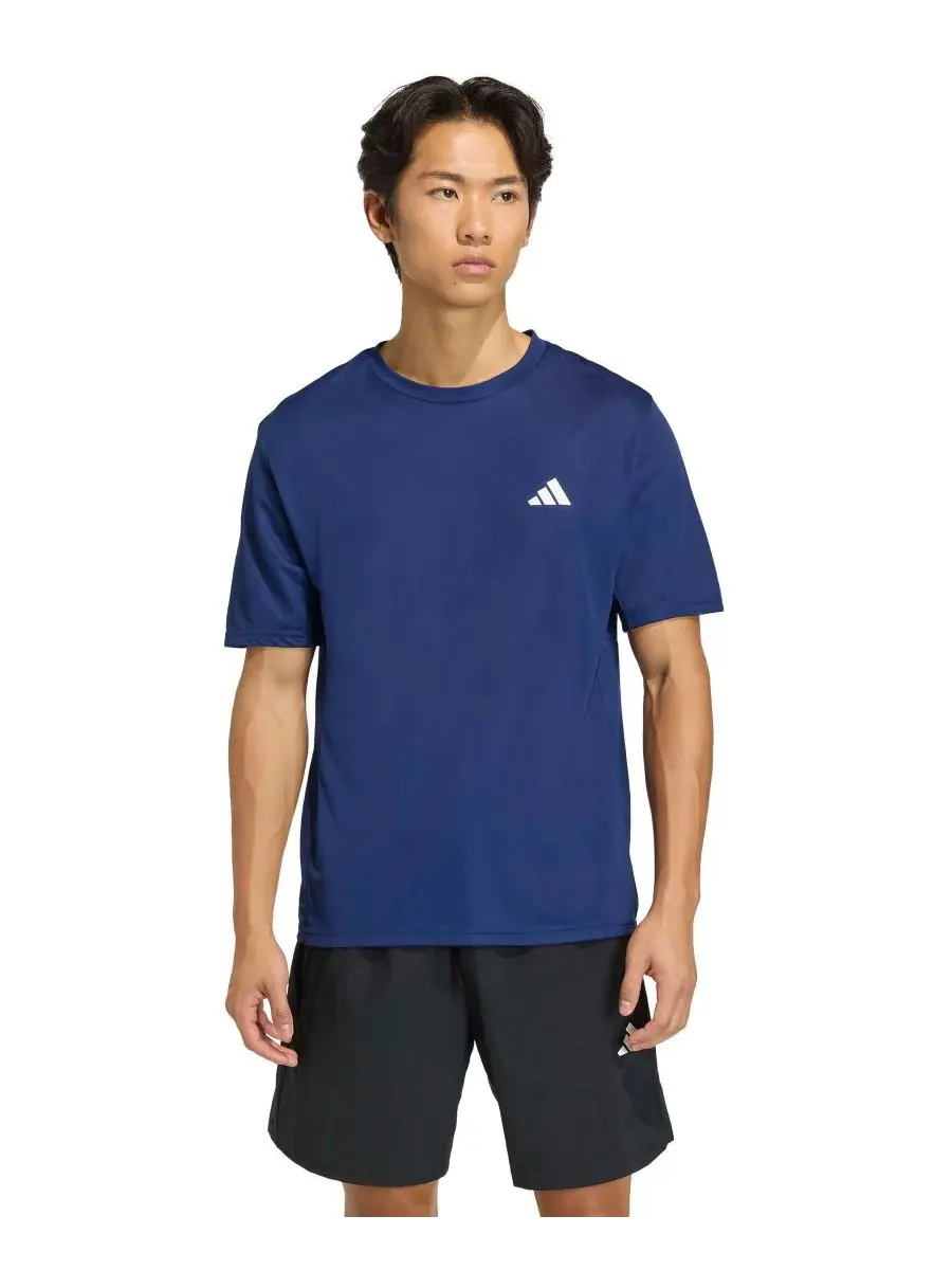 Мужская спортивная футболка Essential Base с круглым вырезом Adidas — изображение 1 из 3, синий