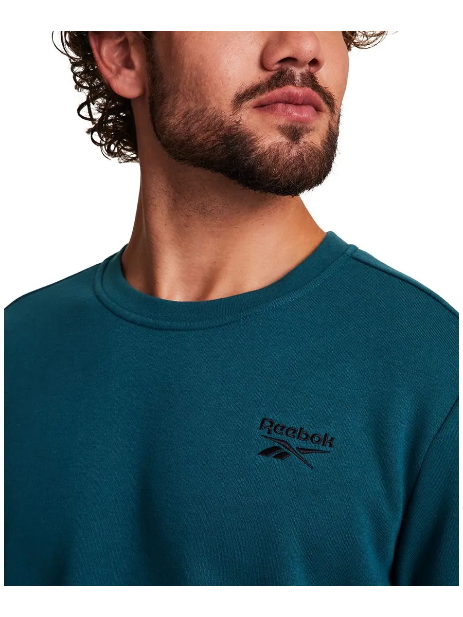 Мужская толстовка с вышитым логотипом на груди Reebok, Retro Teal — изображение 3 из 3