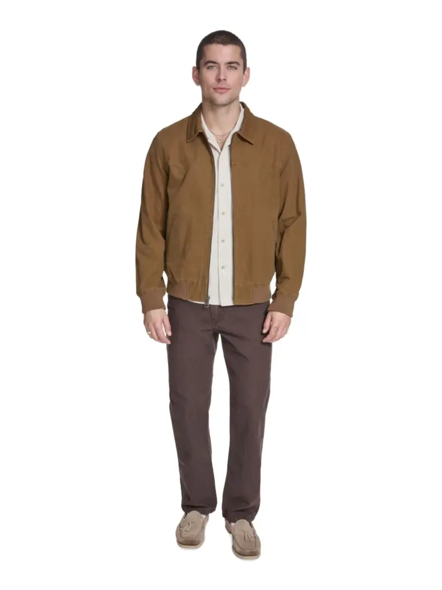 Мужская хлопковая куртка-бомбер в стиле вестерн Levi's — изображение 2 из 7, коричневый