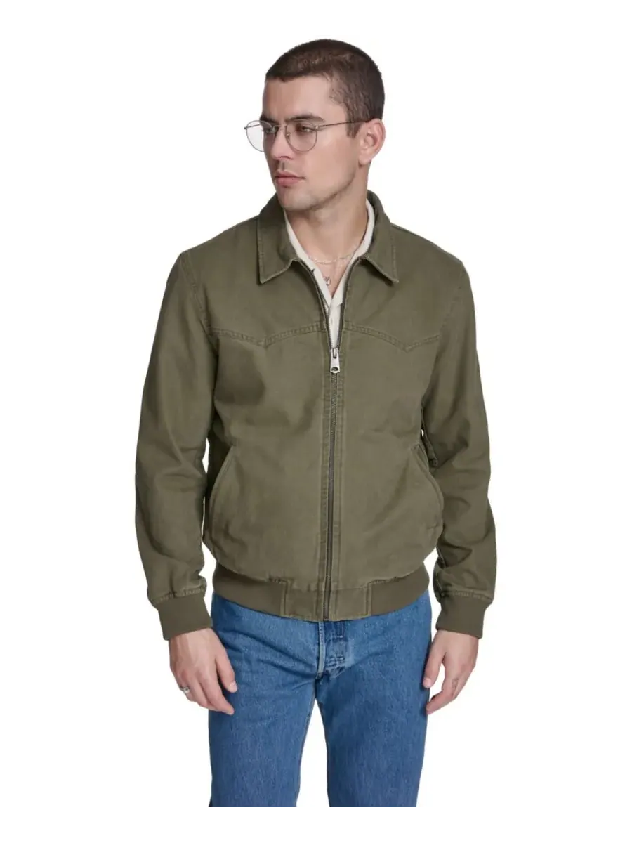 Мужская хлопковая куртка-бомбер в стиле вестерн Levi's