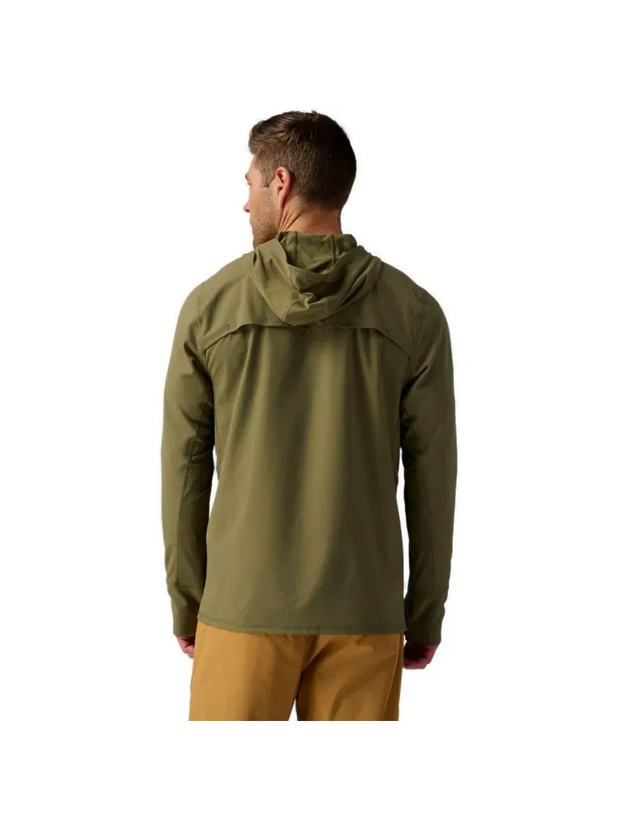 Худи с капюшоном, с длинным рукавом, Hybrid Tahoe Sun Hoodie Backcountry — изображение 2 из 6, каламата