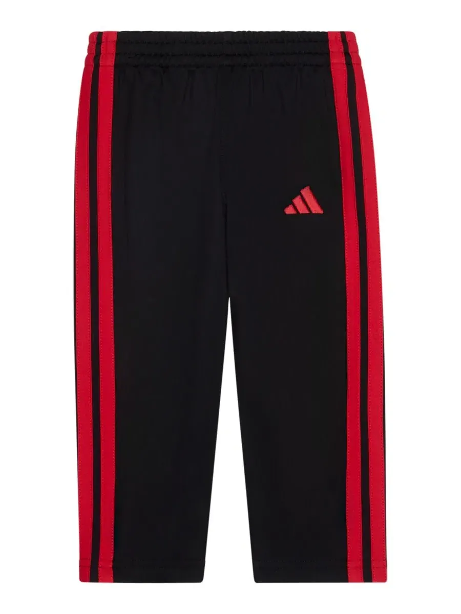 Комплект для мальчика из футболки с длинным рукавом и штанов, с принтом adidas — изображение 5 из 5, яркий красный