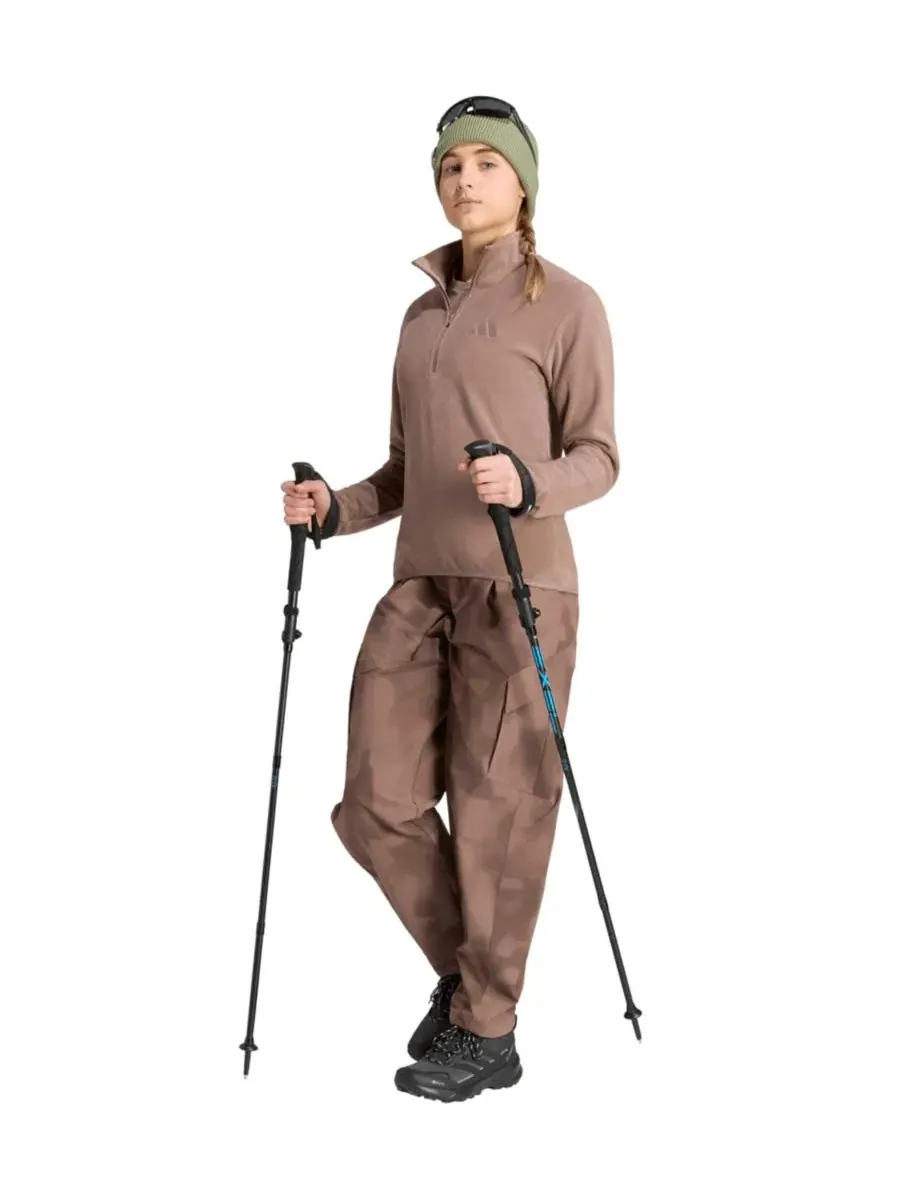 Флисовая куртка с полузастежкой-молнией Terrex Multi Essentials adidas — изображение 2 из 5, коричневый