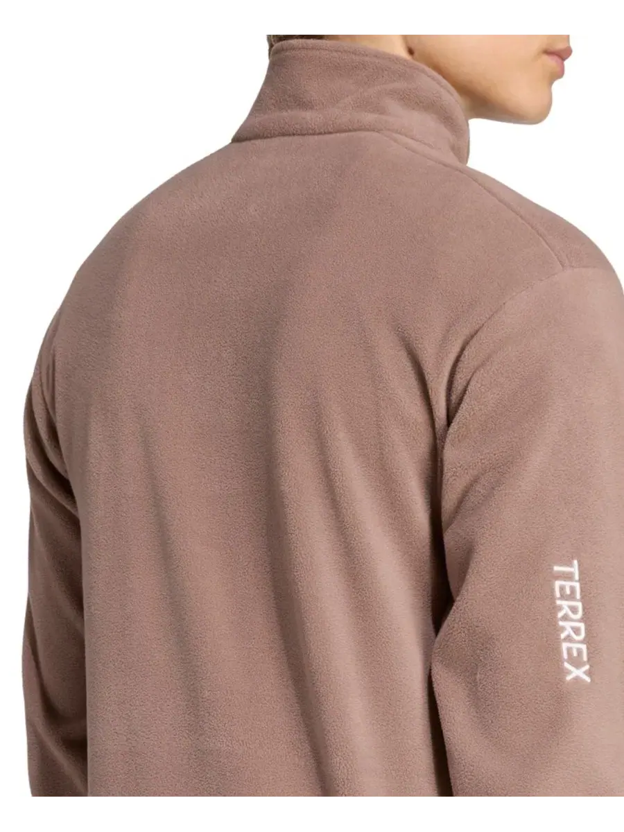 Флисовая куртка с полузастежкой-молнией Terrex Multi Essentials adidas — изображение 4 из 5, коричневый