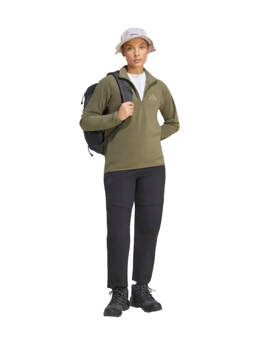 Флисовая куртка с полузамком Terrex Multi Essentials adidas — изображение 2 из 5, оливковый