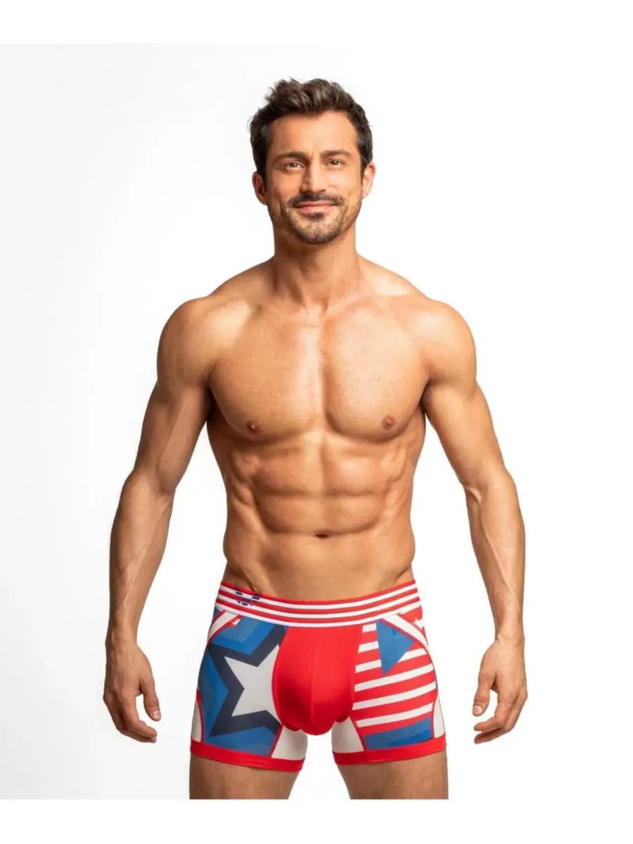 Трусы мужские анатомические SOCCER EDITION Anatomic Trunk Rounderbum — изображение 1 из 4, синий/белый