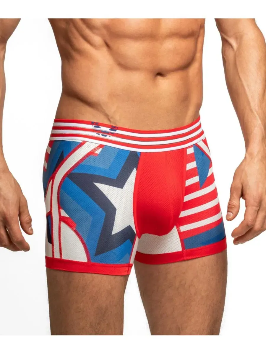 Трусы мужские анатомические SOCCER EDITION Anatomic Trunk Rounderbum — изображение 2 из 4, синий/белый