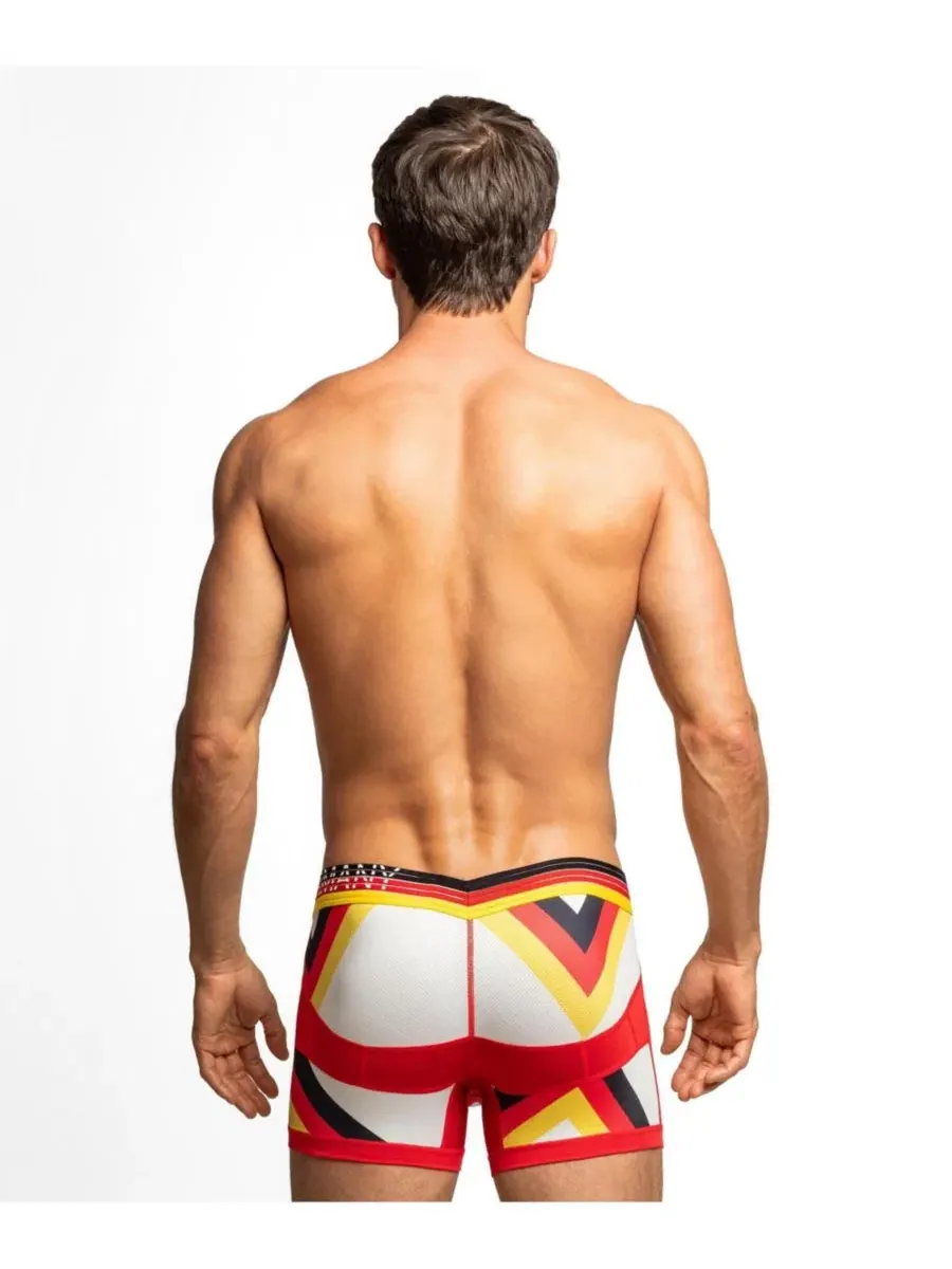 Мужские трусы-слипы с анатомической поддержкой SOCCER EDITION Anatomic Trunk Rounderbum — изображение 3 из 4, красный/белый
