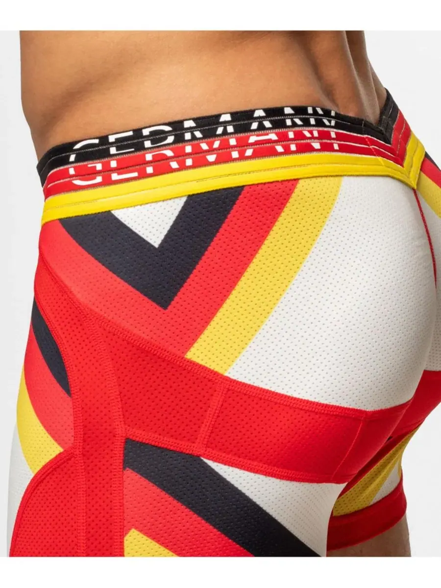 Мужские трусы-слипы с анатомической поддержкой SOCCER EDITION Anatomic Trunk Rounderbum — изображение 4 из 4, красный/белый