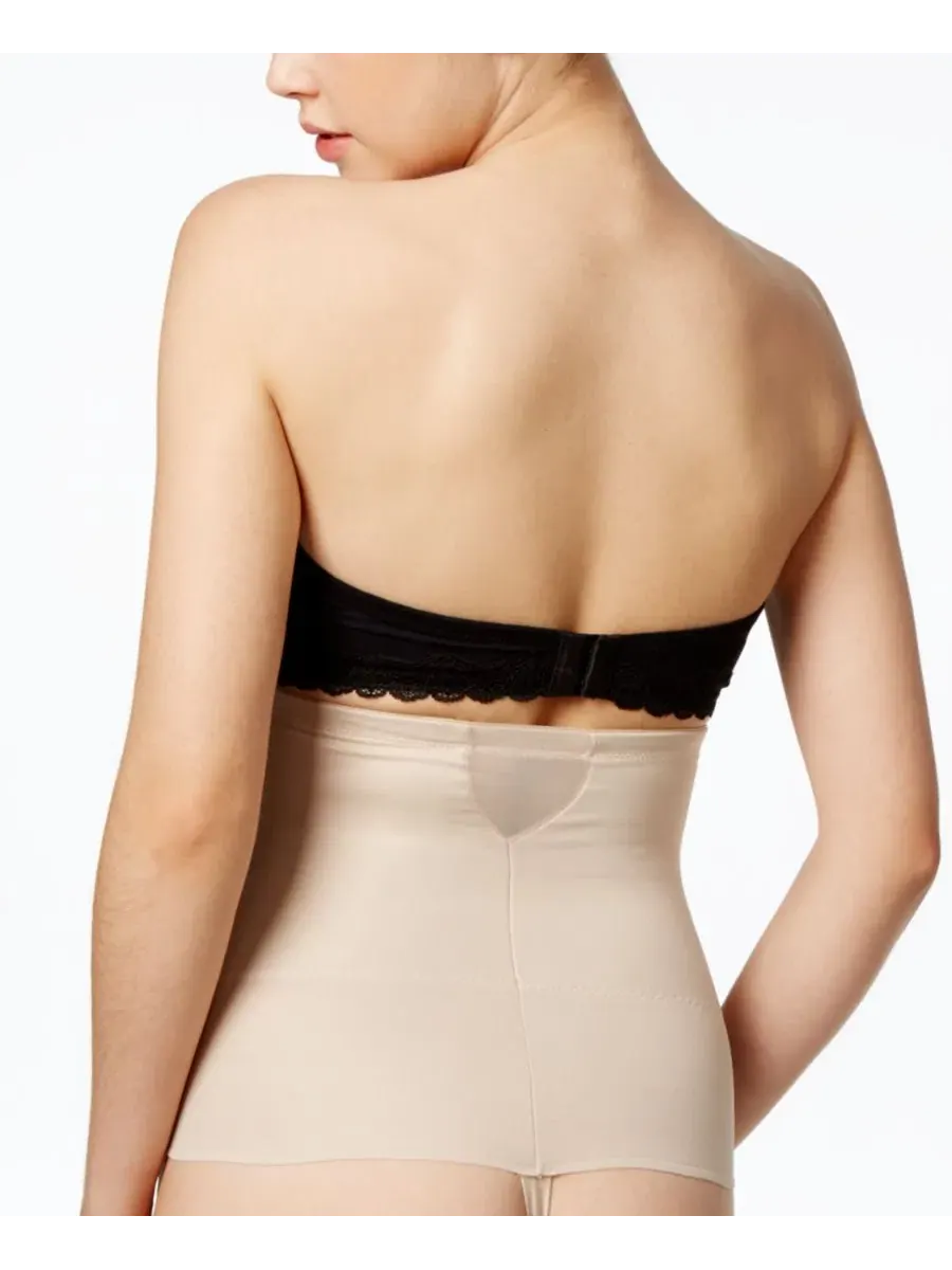 Трусы-слипы утягивающие с высокой талией Sheer Extra Firm High-Waist Thong Miraclesuit — изображение 2 из 6, бежевый