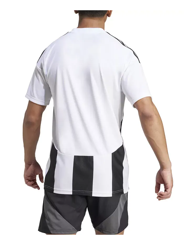 Мужская футболка с полосками и логотипом Jersey adidas — изображение 2 из 5, белый/черный