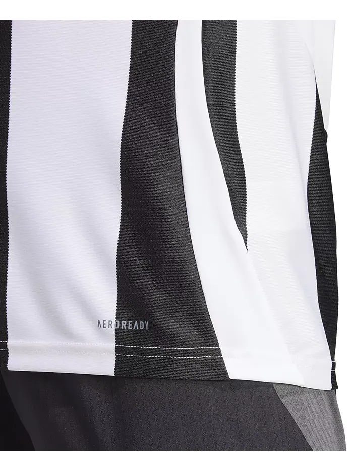 Мужская футболка с полосками и логотипом Jersey adidas — изображение 3 из 5, белый/черный