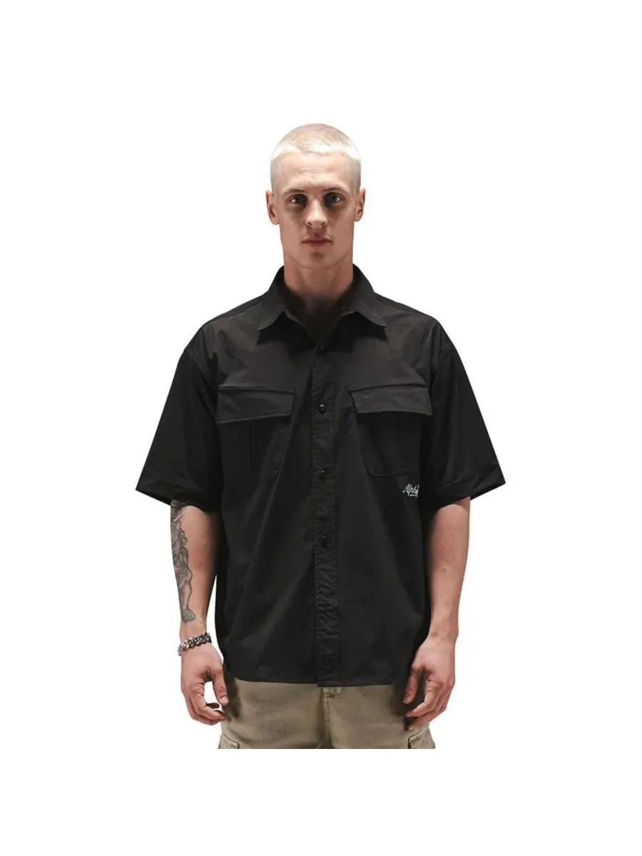 Мужская рубашка свободного кроя с коротким рукавом с графикой Alpha Industries