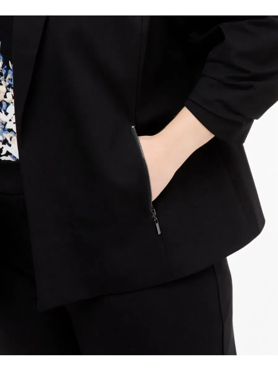 Жакет с шалью и рукавом 3/4 Anne Klein Essentials — изображение 2 из 4, черный