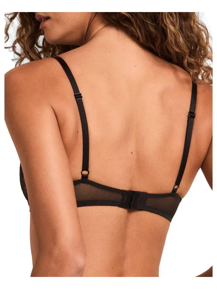 Бюстгальтер-плунж с контурной поддержкой Mila Contour Plunge Adore Me — изображение 3 из 4, черный