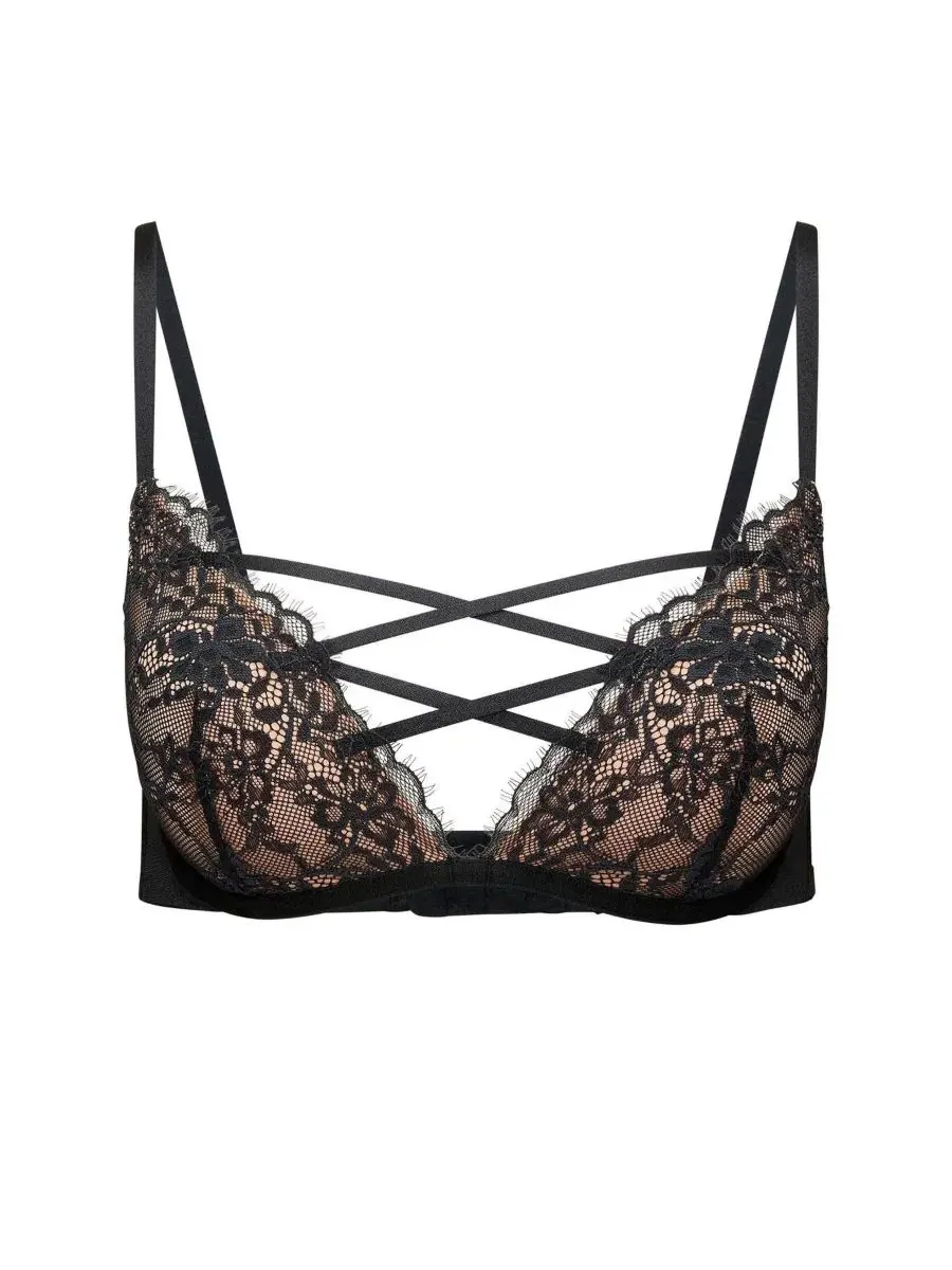 Бюстгальтер-плунж с контурной поддержкой Mila Contour Plunge Adore Me — изображение 4 из 4, черный