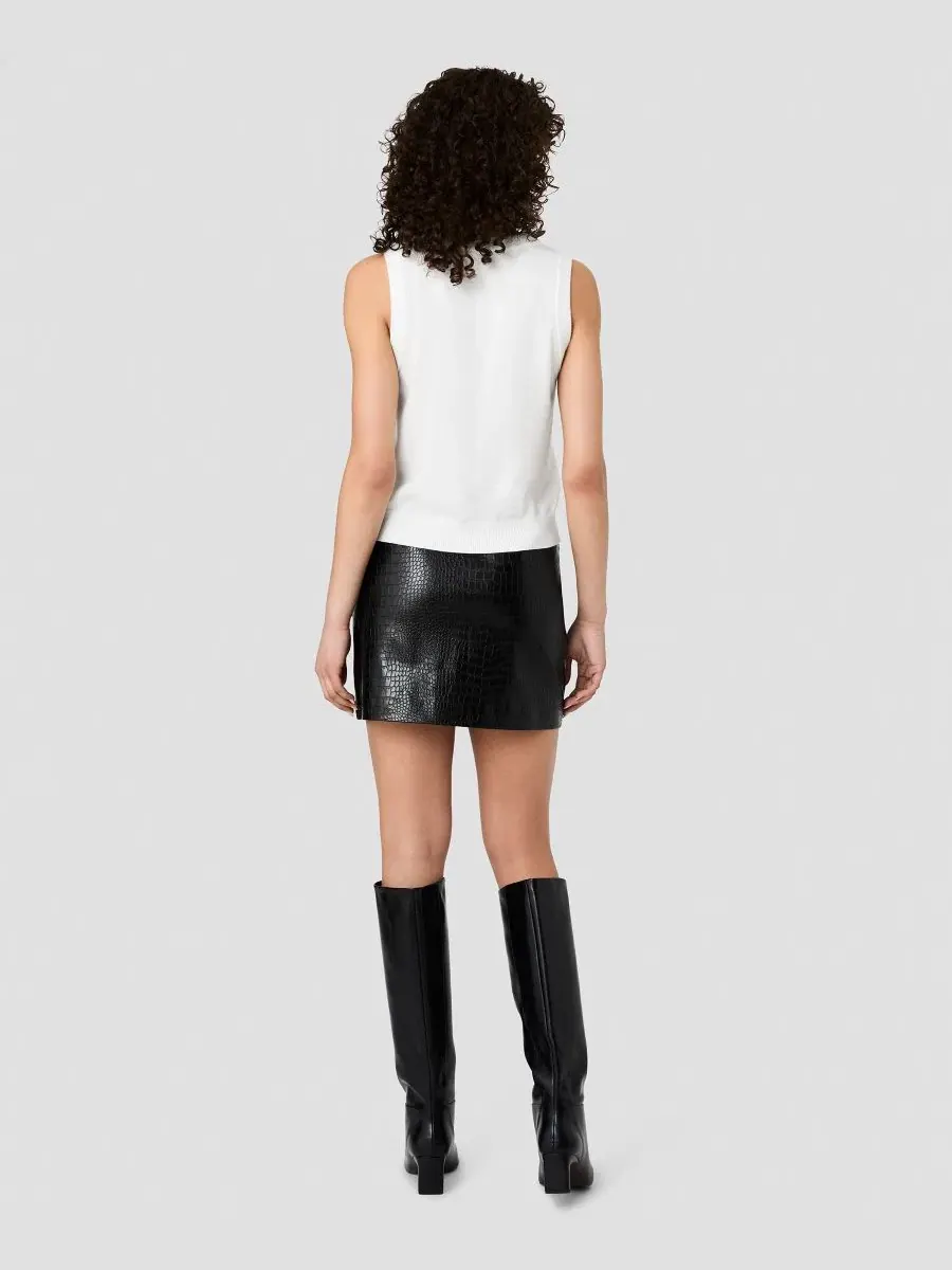Женский жилет без рукавов Willa V-Neck Sleeveless Knit Vest French Connection — изображение 6 из 6, кремовый